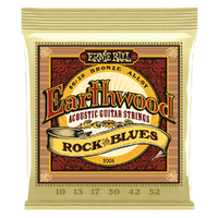 Ernie Ball Earthwood Acoustic Guitar Strings 80/20 Bronze Rock &amp; Blues 10-52