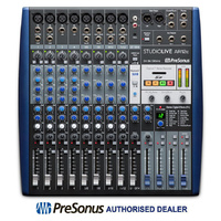Presonus StudioLive AR12 C USB 12 Channel Mixer Hybrid Mixing Desk with Digital Multitrack Recording and Bluetooth