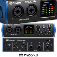 Presonus Studio 24C USB Audio interface with 2 x XMAX class A preamps