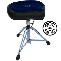 Roc n Soc Manual Spindle Original Blue Top Drum Stool Throne