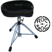 Roc n Soc Manual Spindle Original Black Top Drum Stool Throne 