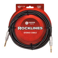 Carson Rocklines 10ft TRS cable Stereo Jack to Jack ROK10ST
