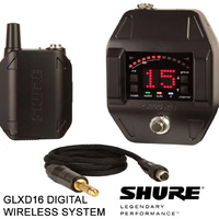 Shure GLXD16  Professional Guitar Wireless System with Pedal Receiver with Tuner