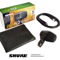 Shure PGA52XLR PGA 52 Bass Drum Microphone inc 5m XLR XLR Cable PG Alta