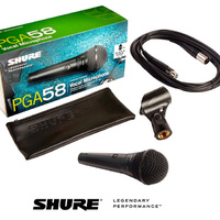 Shure PGA58 Cardioid Dynamic Vocal Microphone PGA58XLR
