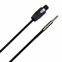 10m PA Speakon to 1/4 Jack Speaker Cable Lead 10 Yr Warranty