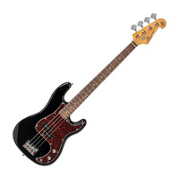SX Vintage P-Style Electric Bass Guitar w/Bag Black SPB62B