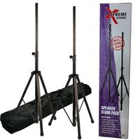 Xtreme Speaker Stands with Carry Bag 35mm Diameter 50kg  Capacity (Pair) SS252