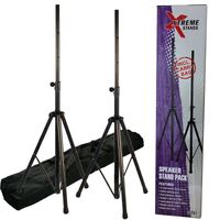 Xtreme Speaker Stands with Carry Bag 35mm Diameter 50kg Capacity (Pair) SS252