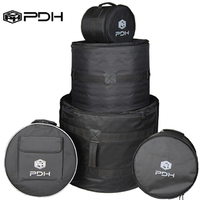 PDH Drum Kit Bag Set 5 Piece Heavy Duty Rock Sizes 22" 12" 13" 16" 14" Snare