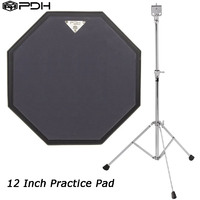 PDH Hex 12 Inch Drum Practice Pad Gum Rubber Including Stand