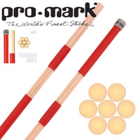 Promark Thunder Rods T-RODS Drum Sticks 7 Large Birch Dowels