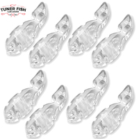 Tuner Fish Drum Kit Lug Locks Clear 8 Pack