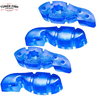 Tuner Fish Drum Kit Lug Locks Blue 4 Pack