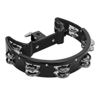 Mano Percussion 9" x 5.5" Drum Set Tambourine, BlackTMP34B