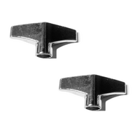 2x DP Drums 6mm Metal Wing Nut For Cymbal Stand and Drum Hardware