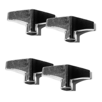 4x DP Drums 6mm Metal Wing Nut For Cymbal Stand and Drum Hardware