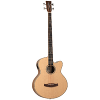 Tanglewood (TRU7AB-CE-BW/TRPRO-AB-BW) Reunion Pro Solid Australian Red Cedar Top Super Jumbo Acoustic Bass with Black Walnut B/S