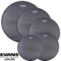 Evans Sound Off fusion Size Silent Mesh Drum Head Skin Pack Level 360 10 12 14 14 22