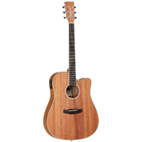 Tanglewood Union Dreadnought Acoustic Electric Guitar Solid Mahogany Top TUN5-CE
