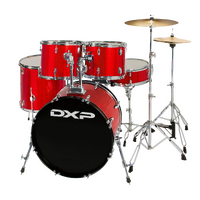 DXP Pioneer Series Drum Kit Candy apple sparkle