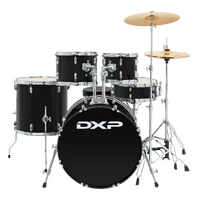 DXP Fusion Plus 5 Piece Drum Kit 22&quot;, 10&quot;, 12&quot;, 16&quot;, 14&quot; Sn Black