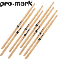 Promark 7A Wood Tip Hickory Drum Sticks 4 Pack TX7AW-4P Forward 7AW