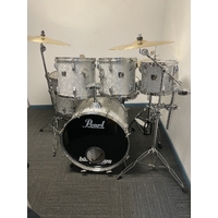 Used Tama 80's Swingstar 6 Pce Drum Kit w/Stands Cymbals Metallic White - Includes Warranty