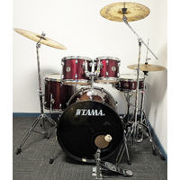 Used Tama Swingstar 5 Piece Drum Kit w/Stands, Istanbul Cymbals - Wine Red - Includes Warranty