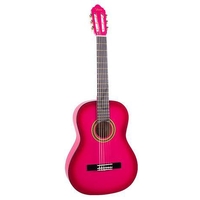 Valencia VC102PKS 100 Series Half Size 1/2 Classical Guitar Pink Sunburst