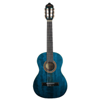 VC202 Valencia 200 Series 1/2 Size Acoustic Classical Guitar Transparent Blue