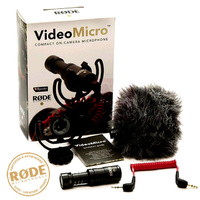 Rode VideoMicro Compact On Camera Lightweight DSLR Video Micro Microphone 