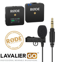 Rode Wireless Go II and Lavalier GO Mic Wireless Microphone System WIGO +LAVGO