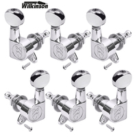 Wilkinson E-Z Lok Electric Guitar Tuning Machine Heads Chrome WJ05CR 3 Per Side (3+3)