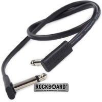 Rockboard Flat Black Patch 30cm Guitar Cable Space Saving Joiner Lead