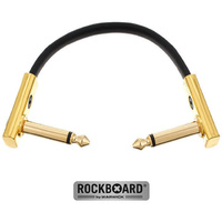 Rockboard Flat Gold Connector Patch 5cm Guitar Cable Space Saving Joiner Lead