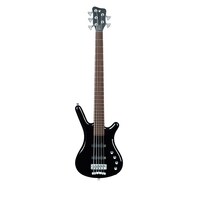 Warwick RockBass Corvette Basic 5-String Bass Guitar Solid Black High Polish
