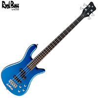 Warwick RockBass Streamer LX 4-String Bass Guitar Solid Blue Metallic High Polish