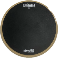 Williams 8" Round Rubber Practice Pad 8mm Thread Black WSP08BK