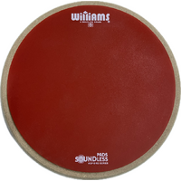 Williams 8" Round Rubber Practice Pad 8mm Thread Red WSP08R