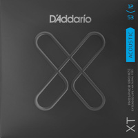 D'addario XT Coated Phosphor Bronze Acoustic 12-53 Light Guitar Strings Set XTAPB1253