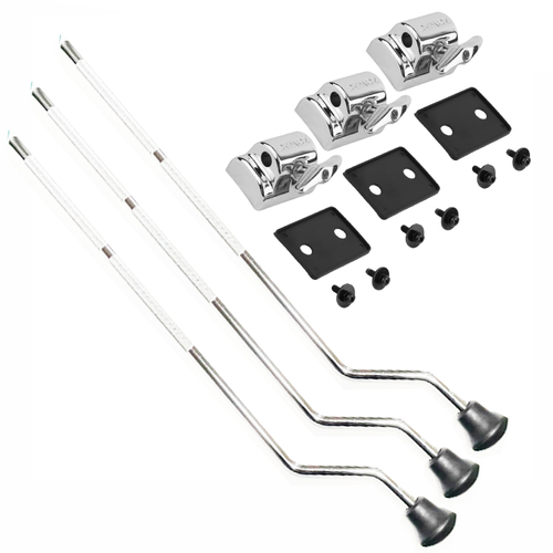 DP Drums 3x Floor Tom Legs 570mm and Brackets