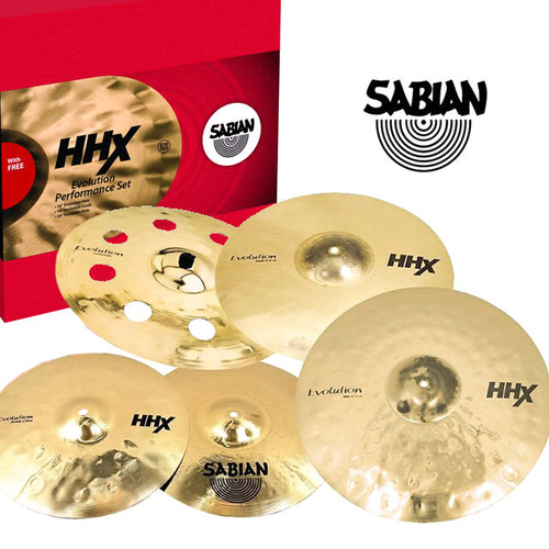 Sabian HHX Evolution Cymbal Set Free 18