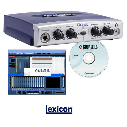 Lexicon Alpha 2x2x2 Recording interface 2 input inc Cubase Le