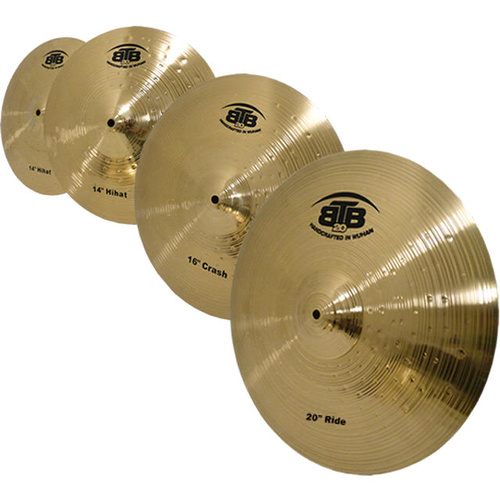 BTB20 Brass Classic 5 Cymbal Box Set 14 16 20